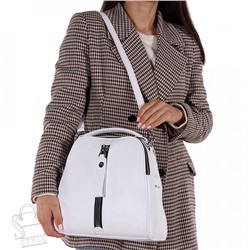 Рюкзак женский кожаный 99451 white Velina Fabbiano-Safenta/30