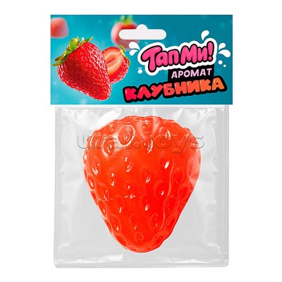Игрушка-антистресс "Сквиши" Клубничка красный