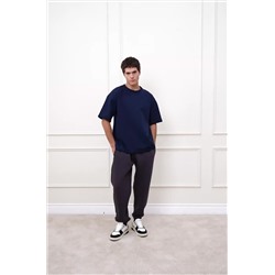 Мужская футболка оверсайз из футера двухнитки Happyfox