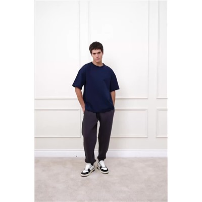 Мужская футболка оверсайз из футера двухнитки Happyfox