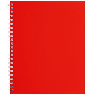 Тетрадь  96л клетка на спирали Soft-touch "SoloMatte.Красный шелк" 96Т5лВ1гр (092870) Хатбер