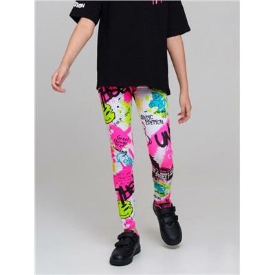 Брюки трикотажные для девочек (легинсы), 2 пары в комплекте