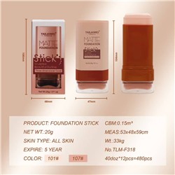Tailaimei Тональный крем-стик матовый с кистью, тон 102