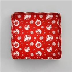 Коробка для печенья «Сундучок с подарками», 9×9×3 см, Новый год