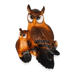 Подвесной декор из полистоуна «Две совы», 31×20×8 см