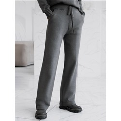 Прямые брюки из пряжи с кашемиром