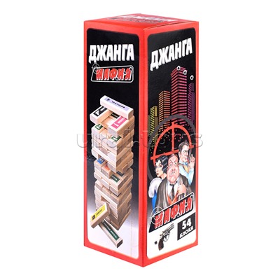 Настольная игра "Джанга башня "Мафия" (54 бруска)