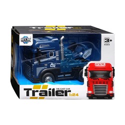 Машина "Трейлер" 1:24 (свет,звук) в коробке