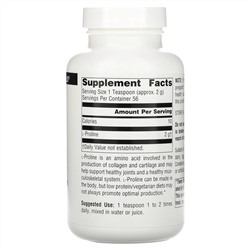 Source Naturals, L-пролин в порошке, 113,4 г (4 унции)