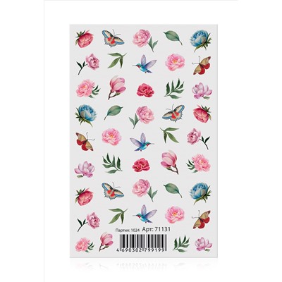 Переводные наклейки для дизайна ногтей Eden Garden