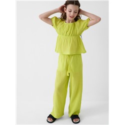 Комплект текстильный для девочек: блузка, брюки