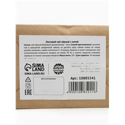 Чай новогодний в крафтовом пакете с игрушкой «Зима-время счастья», 50 г