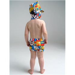 Плавки-шорты детские трикотажные для мальчиков «8»