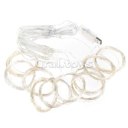 Электрогирлянда-занавес Роса, 3*3м, 300 ламп, USB, пульт, цветная