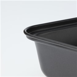 Противень Доляна «Прямоугольник. Жаклин», 32×22×4.5 см, антипригарное покрытие, цвет чёрный