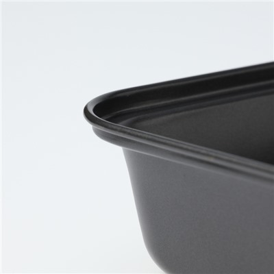 Противень Доляна «Прямоугольник. Жаклин», 32×22×4.5 см, антипригарное покрытие, цвет чёрный