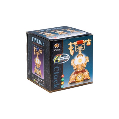 УЦЕНКА Часы - светильник «Ретро - телефон», белый, с будильником, 28.5×18×18 см