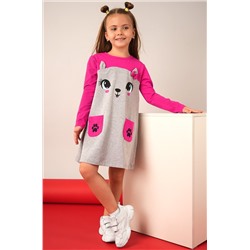 Хлопковое платье для девочки Happyfox