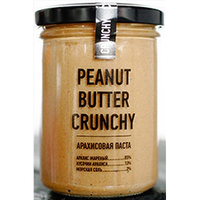 Паста арахисовая кусочками CRUNCHY 200г ЭКОПРОДУКТЫ, 1185182