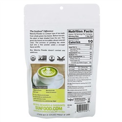 Sunfood, Superfoods, Organic Matcha Powder, 4 oz (113 g)
