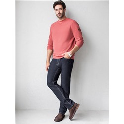 Брюки из плотного денима с эластаном