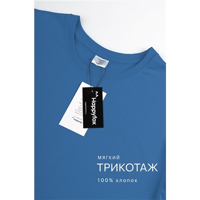 Женская базовая хлопковая футболка Happyfox
