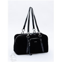 Сумка женская кожаная 91180MSS black Velina Fabbiano-Safenta