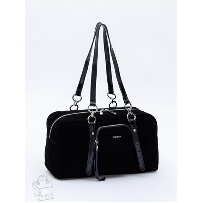 Сумка женская кожаная 91180MSS black Velina Fabbiano-Safenta