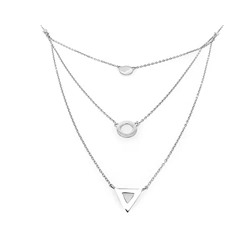 Колье из серебра без вставки, Ю-55012р