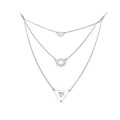 Колье из серебра без вставки, Ю-55012р