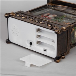 Светодиодная фигура «Дед Мороз с подарками» 18×26×8 см, пластик, батарейки ААх3 (не в комплекте), USB, свечение тёплое белое