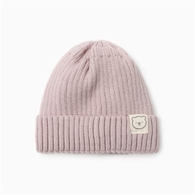Шапка детская «Крошка Я», размер 44-46 см, пудровая