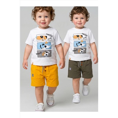 Шорты детские трикотажные для мальчиков, 2 шт в комплекте PLAYTODAY, 1243860