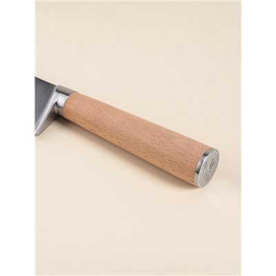 Нож кухонный сантоку SL Home «Калабрия», нержавеющая сталь, 18 см, бежевый