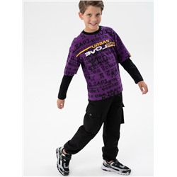 Джемпер трикотажный для мальчиков (футболка с длинными рукавами)