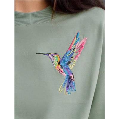 Футболка из тонкого эластичного футера со шнуром внизу