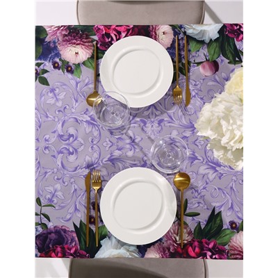 Скатерть «Этель. Цветочный этюд», 110×150 см, 100% хлопок, саржа 190 г/м²