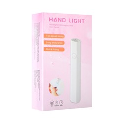 Лампа для маникюра LUF-08, UV/LED, 1 диод, 3 Вт, от батареек, белая