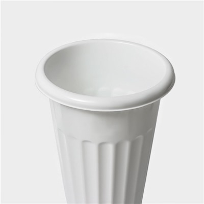 Ваза для цветов под срезку Альтернатива, 5 л, пластиковая, белая