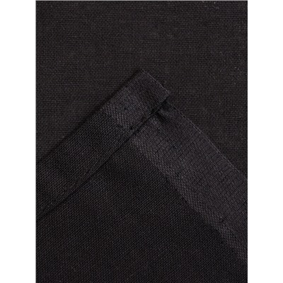Простыня евро «Этель» Plain collection, 200×215 см, чёрная, хлопок 100%, поплин
