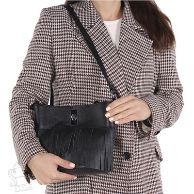 Сумка женская кожаная 3579VG black Vitelli Grassi