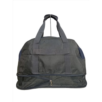 Дорожная сумка из текстиля, цвет темно серый
