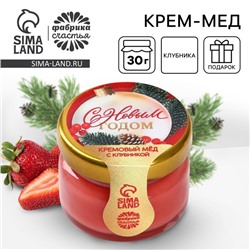 Крем - мёд с клубникой «С новым годом», 30 г