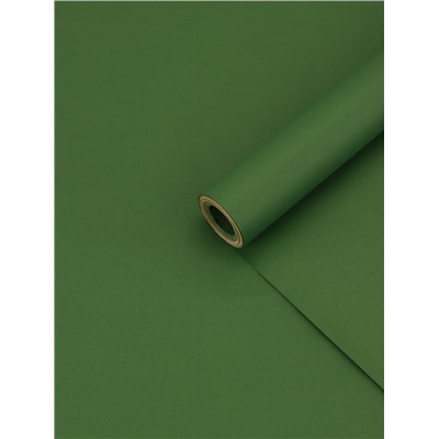 Бумага упаковочная крафт, хаки двухсторонняя 0.68×10 м