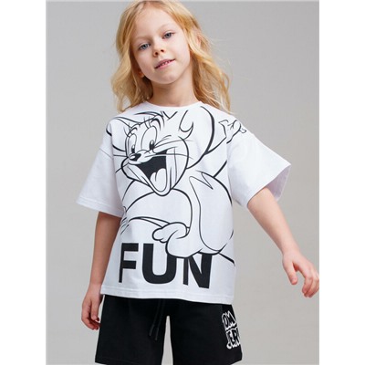 Фуфайка трикотажная для девочек (футболка)