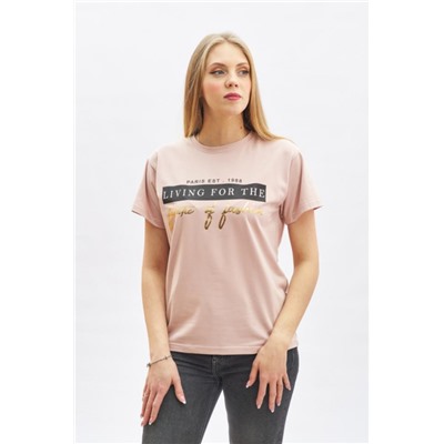 Футболка женская Имидж (Пудра)