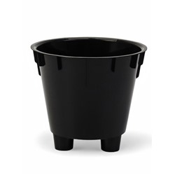 Кашпо для цветов с дренажной вставкой Rosemary, 5 л, d=23 см, пластиковое, белое