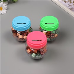 Клейкая лента пластик в банке «Глори. Зелёный, оранж», набор 40 шт., 1.2 см, дл.0.9 м, 7×7×9 см