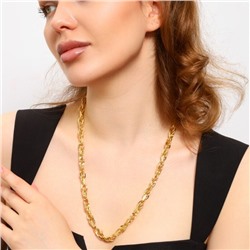 Цепочка на шею ювелирная бижутерия Итальянское золото (покрытие желтое 14к), арт.213.725