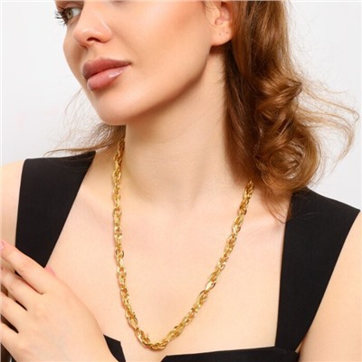 Цепочка на шею ювелирная бижутерия Итальянское золото (покрытие желтое 14к), арт.213.725